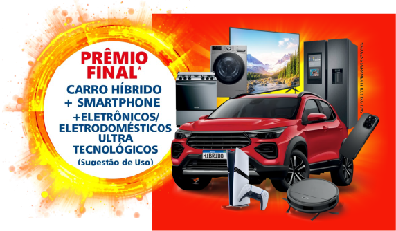 8 Prêmios Semanais: 1 ano de supermercado grátis